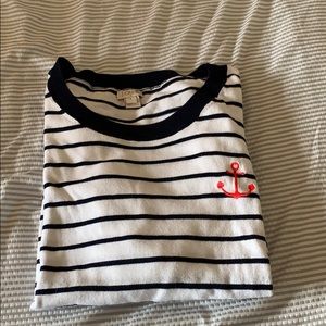 J. Crew 3/4 striped sweater